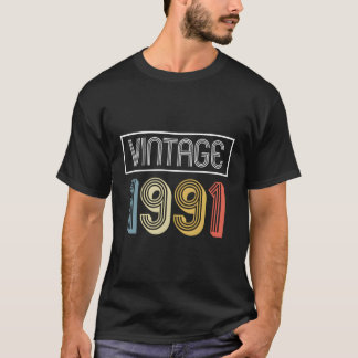 Vintage 1991 Birthday Gift T-Shirt