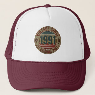 VINTAGE 1991 BIRTHDAY GIFT TRUCKER HAT