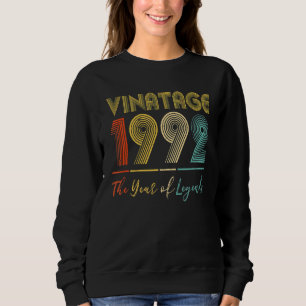 Vintage 1992 30th Birthday Ideas Men Women Him He Sweatshirt