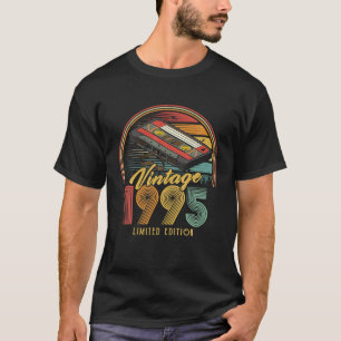 Vintage 1995 Retro Cassette 1995 27th Birthday 27 T-Shirt