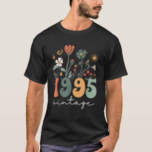 Vintage 1995 Wildflower Floral 30th Birthday Women T-Shirt