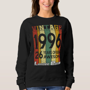 Vintage 1996 26 Years Of Being Awesome 26th Birthd Sweatshirt