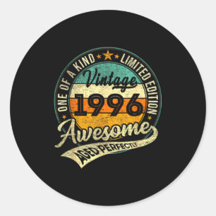 Vintage 1996 Limited Edition 30 Year Old 30th Birt Classic Round Sticker