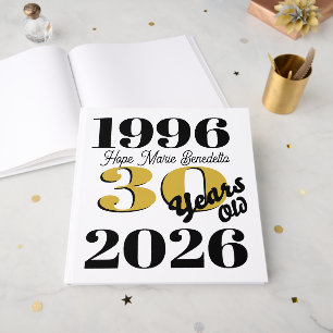 Vintage 1996 Milestone 30th Birthday Guest Book