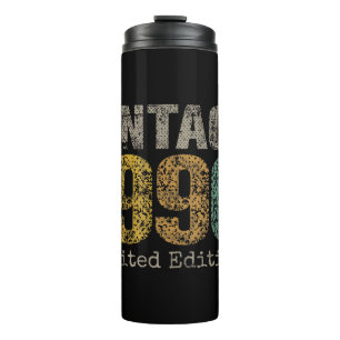 Vintage 1996 Text 30th Birthday Gift Men Women 30  Thermal Tumbler