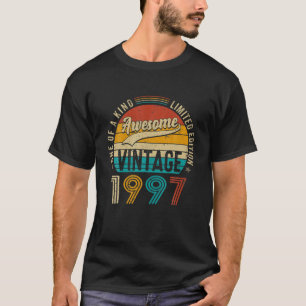 Vintage 1997 Bday 25 Years Old Funny 25Th Birthday T-Shirt