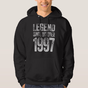 Vintage 1997 Birthday October Born Legend Since 1 Hoodie