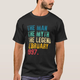 Vintage 1997 Man Myth Legend 24Th Bday Gift Retro T-Shirt
