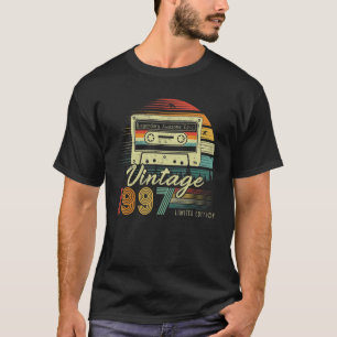 Vintage 1997 Retro Cassette 1997 25th Birthday 25 T-Shirt