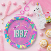 Vintage 1997 Retro Memphis Style 30th Birthday 