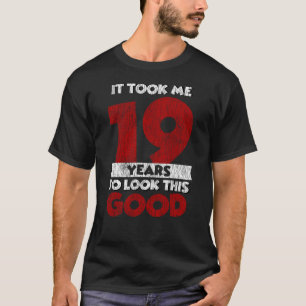 Vintage 19 Years Old Funny 19th Birthday Gift T-Shirt
