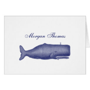 Vintage 19th Century Whale Drawing N