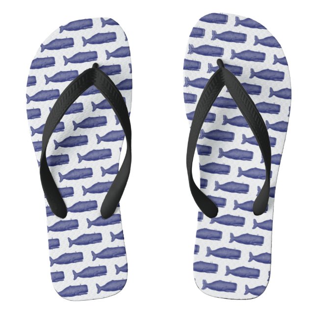 Vintage 19th Century Whale Drawing N Thongs (Footbed)