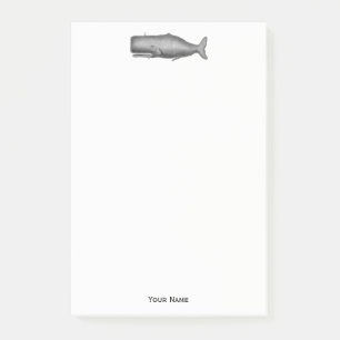 Vintage 19th Century Whale Drawing Post-it Notes