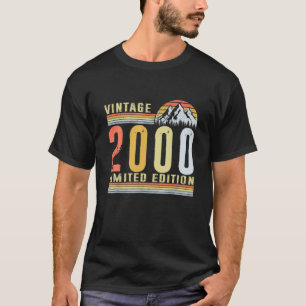 Vintage 2000 Limited Edition Gifts 22Nd Birthday T-Shirt