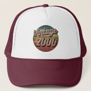 VINTAGE 2000 MEN WOMEN BIRTHDAY GIFT TRUCKER HAT
