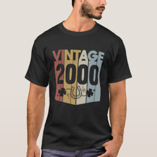 Vintage 2000 Retro 20th Birthday Gift Good Luck Ho T-Shirt