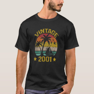 Vintage 2001 Made In 2001 22nd Birthday 22 Year O T-Shirt