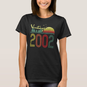 Vintage 2002 Made In 2002 20th Birthday Gift 20 Ye T-Shirt