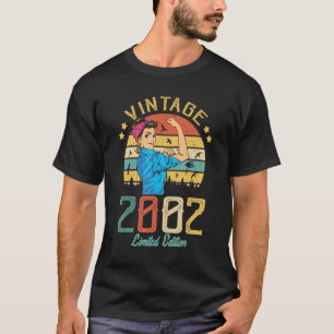 Vintage 2002 Made In 2002 20th Birthday Women 20 Y T-Shirt