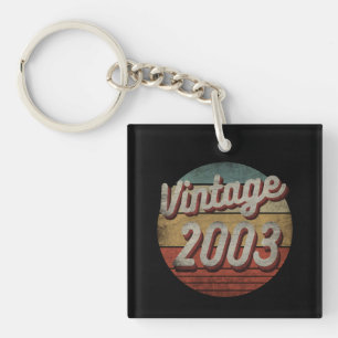 VINTAGE 2003 MEN WOMEN BIRTHDAY GIFT KEY RING