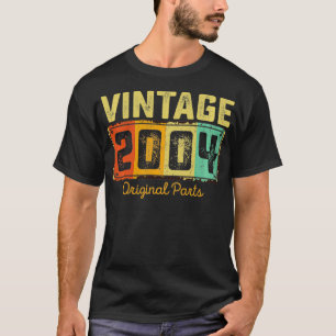 Vintage 2004 Original Parts retro 17th Birthday an T-Shirt