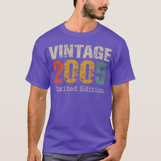 Vintage 2005 Limited Edition – 21st Birthday Retro T-Shirt