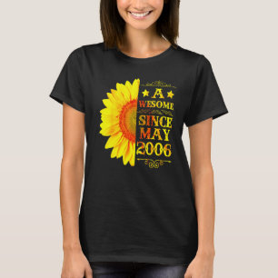 Vintage 2006  16 Years Old May 16th Sunshine Birth T-Shirt