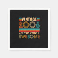 Vintage 2006 17th Birthday Gift Boys Girls 17 Year