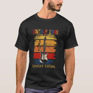 Vintage 2006 19th Birthday Gifts 19 Years Old Guit T-Shirt