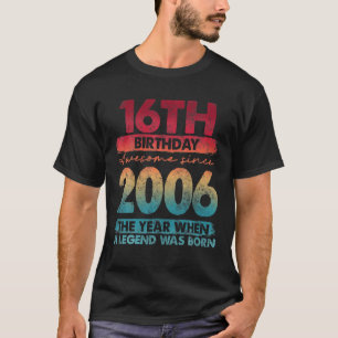 Vintage 2006 Limited Edition 2006 16 Years Old 16T T-Shirt