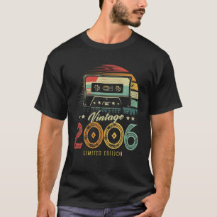 Vintage 2006 Retro Cassette 2006 16Th Birthday 16 T-Shirt