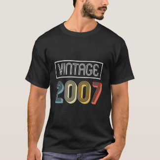Vintage 2007 Birthday Gift T-Shirt