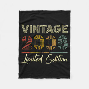 Vintage 2008 Limited Edition 18-year-old 18th Birt Fleece Blanket