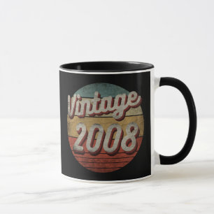 VINTAGE 2008 MEN WOMEN BIRTHDAY GIFT MUG