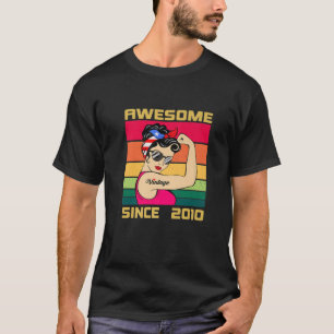 Vintage 2010 Birthday Gifts For Women 11 Year Old T-Shirt