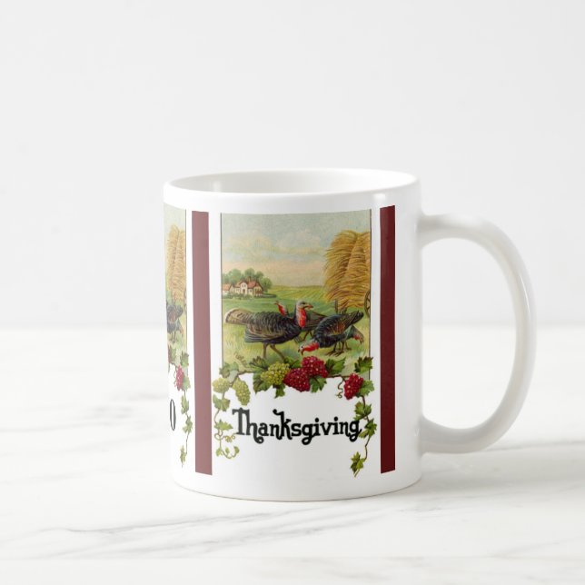 Vintage 2010 Thanksgiving Coffee Mug (Right)