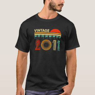 Vintage 2011 12 Years Old 12th Birthday For Boy G T-Shirt