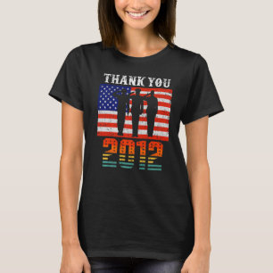 Vintage 2012 10 Years Old Flag American 10th Birt T-Shirt