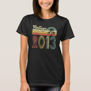 Vintage 2013 Made In 2013 9th Birthday 9 Year Old T-Shirt