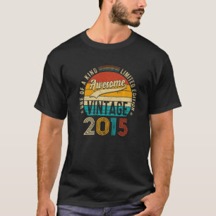 Vintage 2015 Bday 7 Years Old Funny 7th Birthday A T-Shirt
