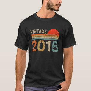 Vintage 2015 Made In 2015 7th Birthday 7 Year Old T-Shirt