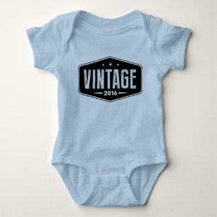 "Vintage 2016" Baby Bodysuit