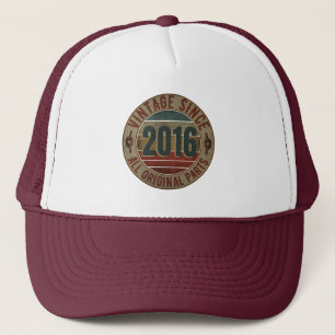 VINTAGE 2016 BIRTHDAY GIFT TRUCKER HAT