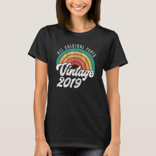 Vintage 2019 3rd Birthday Classic Retro 3 Years O T-Shirt