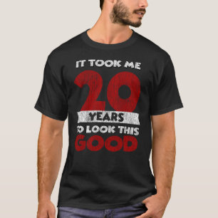 Vintage 20 Years Old Funny 20th Birthday Gift T-Shirt