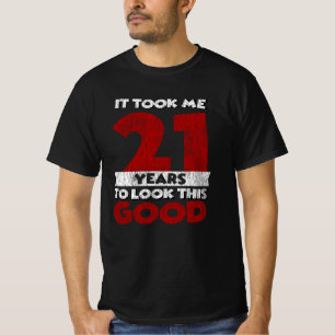 Vintage 21 Years Old Funny 21st Birthday Gift T-Shirt