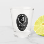 Vintage 21st Birthday For Men Limited Edition Shot Glass<br><div class="desc">👉 Put a smile on a face with this custom vintage 21st birthday shot glass gift for men! This is the perfect gift for your son or best friend. #zazzlemade - Simply click to personalise this design 🔥 My promises - This design is unique - It is designed with you...</div>