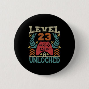 Vintage 23rd Birthday Gift 23 Year Old Boy Girl Ga 6 Cm Round Badge