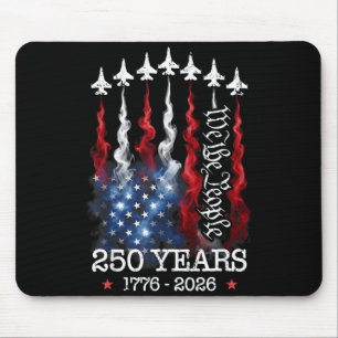 Vintage 250 Years 1776-2026 Flag USA Fighter Jets Mouse Pad